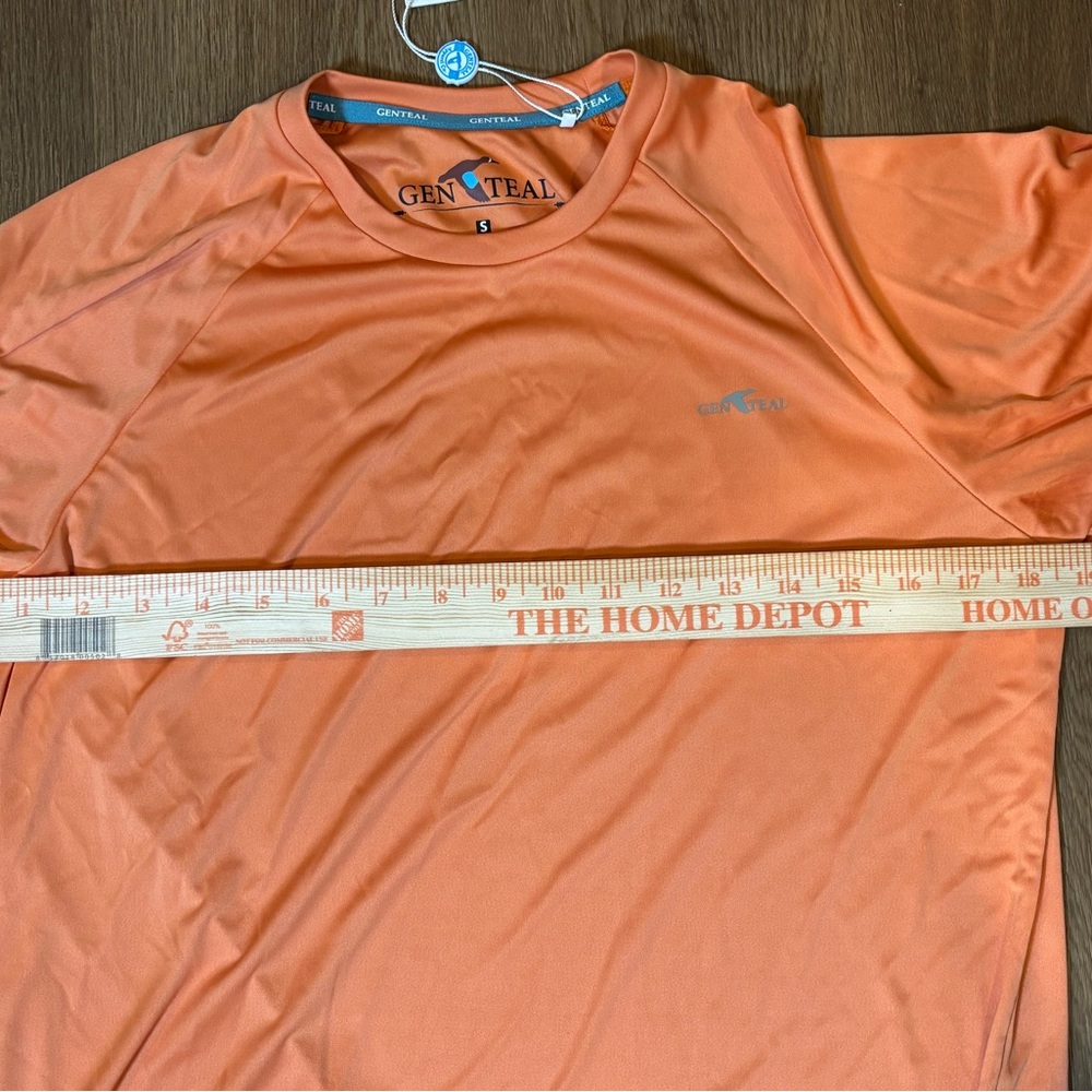GenTeal Performance Men's Small Orange Long Sleeve Top Fishing Outdoor Shirt - Picture 7 of 7